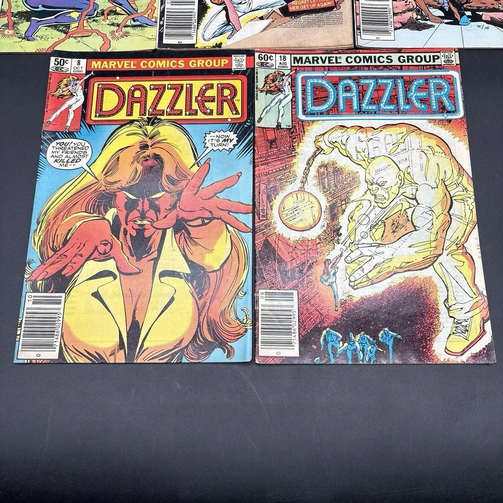 Lot of 5 Dazzler Comics Marvel 1980s Vintage Reader Copies Dazzler Solo Series